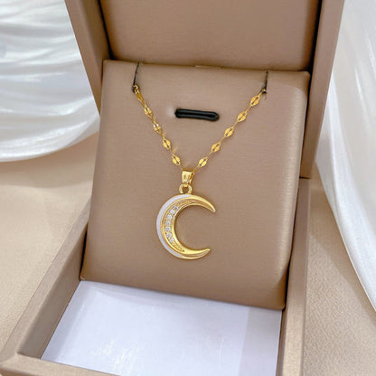 Χρυσό Κολιέ Lunaire