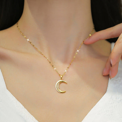 Χρυσό Κολιέ Lunaire